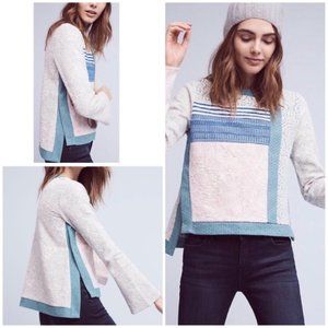 ANTHRO POSTMARK Latitudes Patchwork Sweater